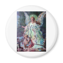 GUARDIAN ANGEL c. 1900 Magnet