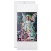 GUARDIAN ANGEL c. 1900 Rack Card Template