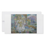 Guardian angel, Merry Christmas. Photo Greeting Card