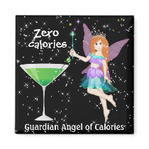 Guardian Angel of Calories by SRF Refrigerator Magnets