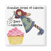 Guardian Angel of Calories by SRF Fridge Magnets