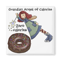 Guardian Angel of Calories by SRF Fridge Magnets