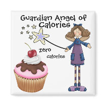 Guardian Angel of Calories by SRF Fridge Magnet