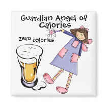 Guardian Angel of Calories by SRF Fridge Magnets