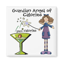 Guardian Angel of Calories by SRF Fridge Magnet
