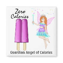 Guardian Angel of Calories by SRF Refrigerator Magnet