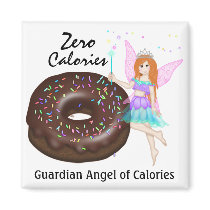 Guardian Angel of Calories by SRF Fridge Magnet