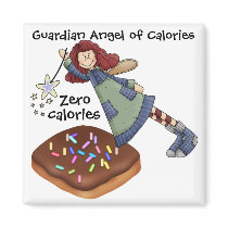 Guardian Angel of Calories by SRF Magnet