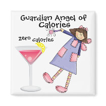 Guardian Angel of Calories by SRF Fridge Magnets