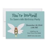 Guardian Angel Sock Monkey Party Invitations