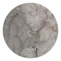 Guardian Angel Round Stickers