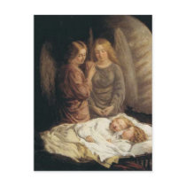 Guardian Angels Christmas Postcard