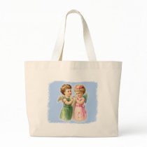 Guardian Angels Victorian Vintage Tote Bag