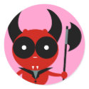 Guardian Devil stickers by QueenHare Guardian Devil stickers