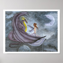 Guardian Fairy Dragon Poster Print