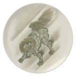 Guardian Foo Dog of the Orient Dinner Plate