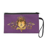Guardian Heart Gold Monogram bag Wristlet Clutches