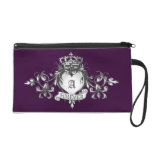 Guardian Heart Silver Monogram bag Wristlets