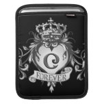 Guardian Heart Silver Monogram "C" laptop sleeve iPad Sleeve