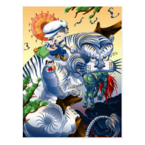 Guardian Of The West - Tiger postcards