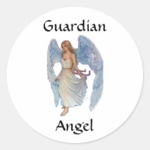 GuardianAngel Round Sticker