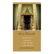 Guardians Of The Golden Palace Thailand Photo Business Cards