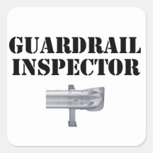 Guardrail Inspector! Square Stickers