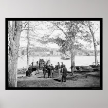 Guards at the Ferry near Georgetown, DC 1864 Print