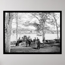 Guards at the Ferry near Georgetown, DC 1864 Print