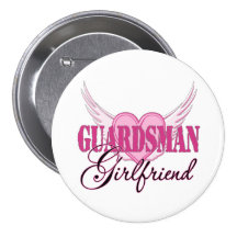 Guardsman Girlfriend Wings Pinback Button