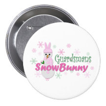Guardsmans SnowBunny Pinback Button
