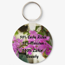 guaria1, 50% Costa Rican, 50% Mexican, 100% Lat... keychains by Ehresman14 guaria1, 50% Costa Rican, 50% Mexican, 100% Lat... keychains
