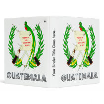 Guatemala Coat of Arms Vinyl Binder