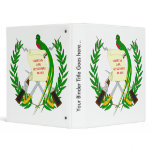 Guatemala Coat of Arms detail 3 Ring Binder