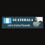 Guatemala Flag Map Text Bumper Sticker