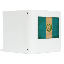 Guatemala Flag 3 Ring Binder