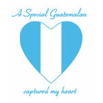 Guatemala Flag Heart + Text Baby Doll T-Shirt