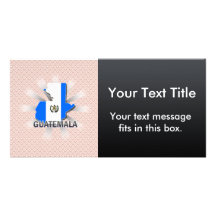 Guatemala Flag Map 2.0 Photo Greeting Card