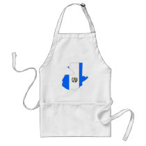 Guatemala flag map aprons by FlagStore Guatemala flag map aprons