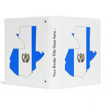 Guatemala Flag Map full size 3 Ring Binder
