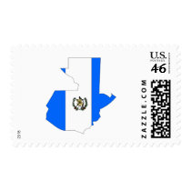 Guatemala flag map postage by FlagStore Guatemala flag map postage