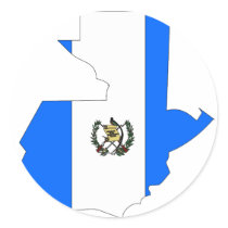 Guatemala flag map stickers