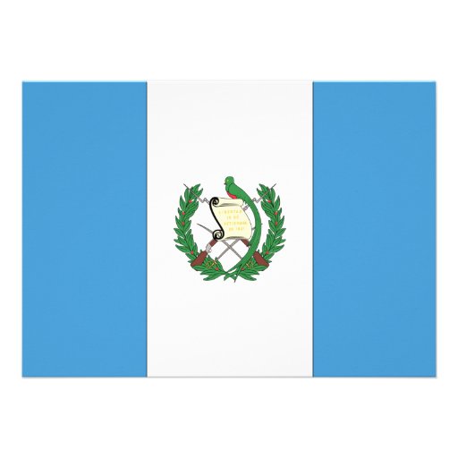 Guatemala Flag Personalized Announcement