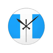 Guatemala flag wall clocks