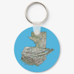 Guatemala Map Keychain