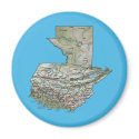 Guatemala Map Magnet