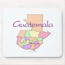 Guatemala Map Mouse Pad