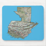 Guatemala Map Mousepad