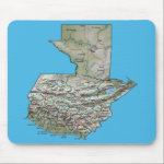 Guatemala Map Mousepad