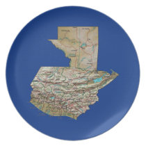 Guatemala Map Plate